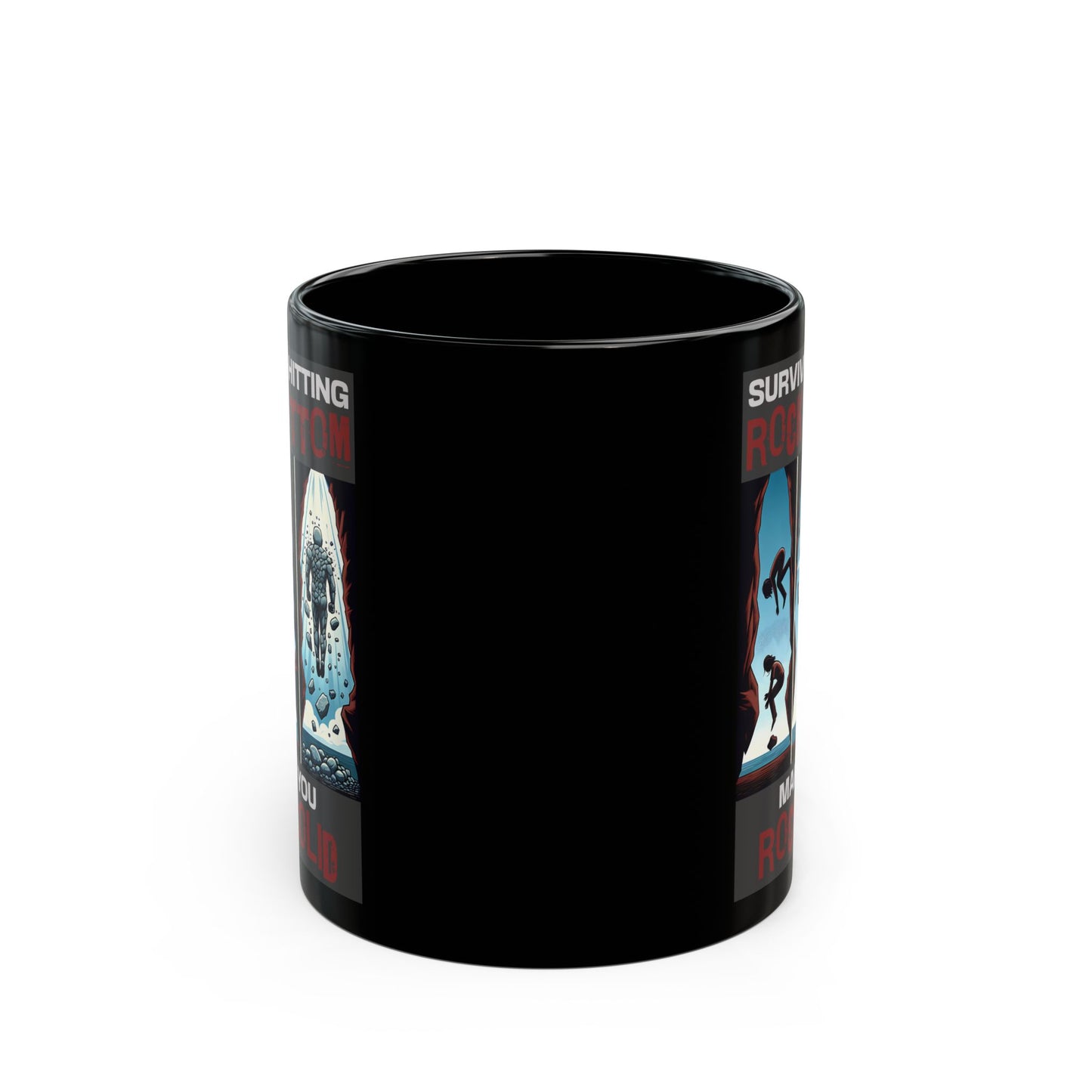Rock Solid - 11oz Black Mug