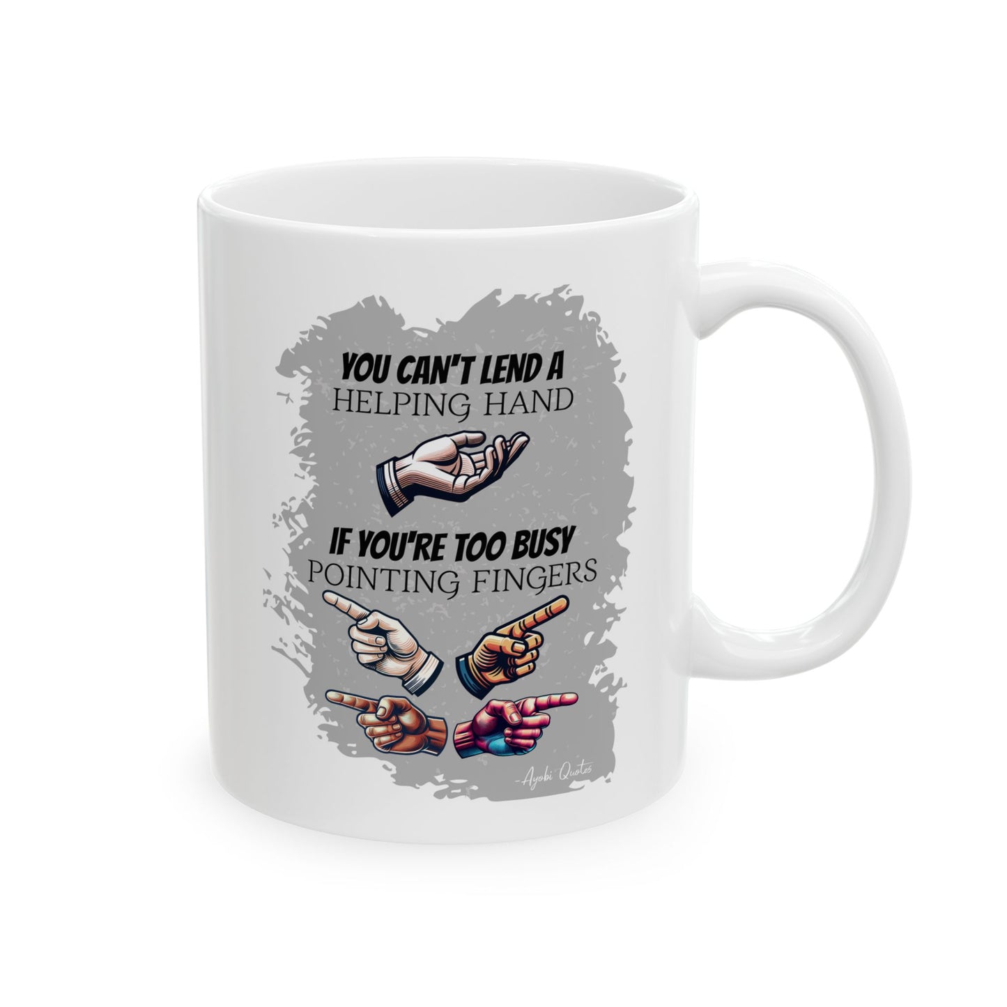 Helping Hand - 11oz White Mug