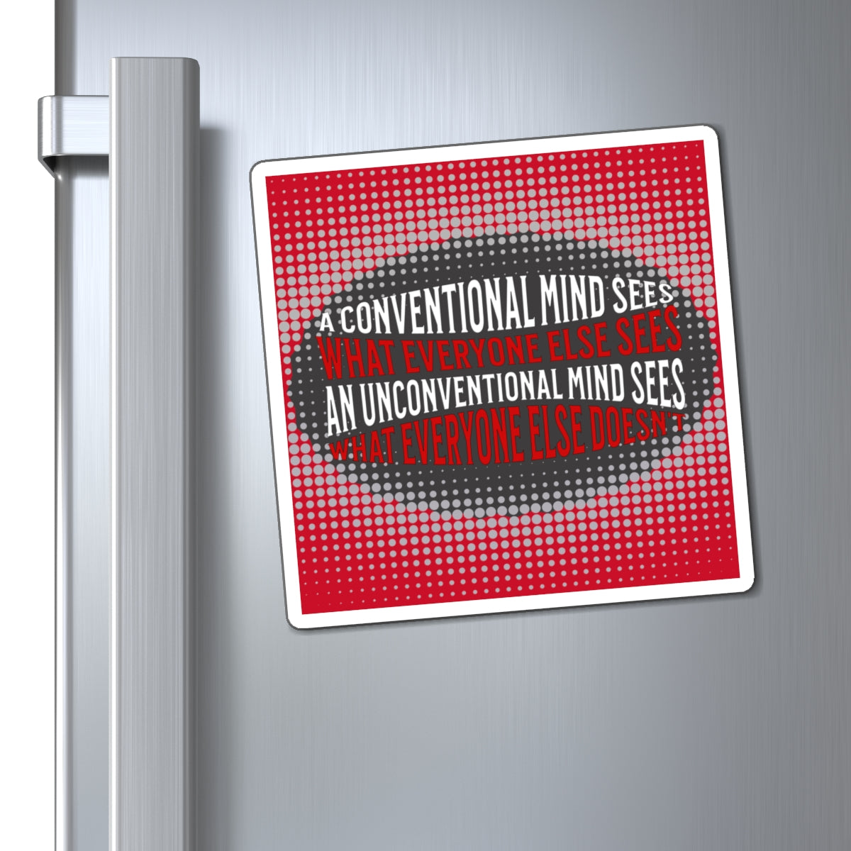 Unconventional Mind - Magnet (Dark Red)