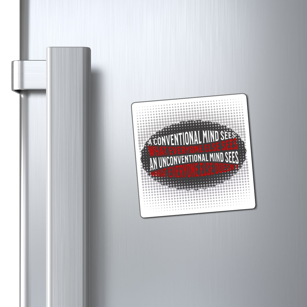 Unconventional Mind - Magnet (White)