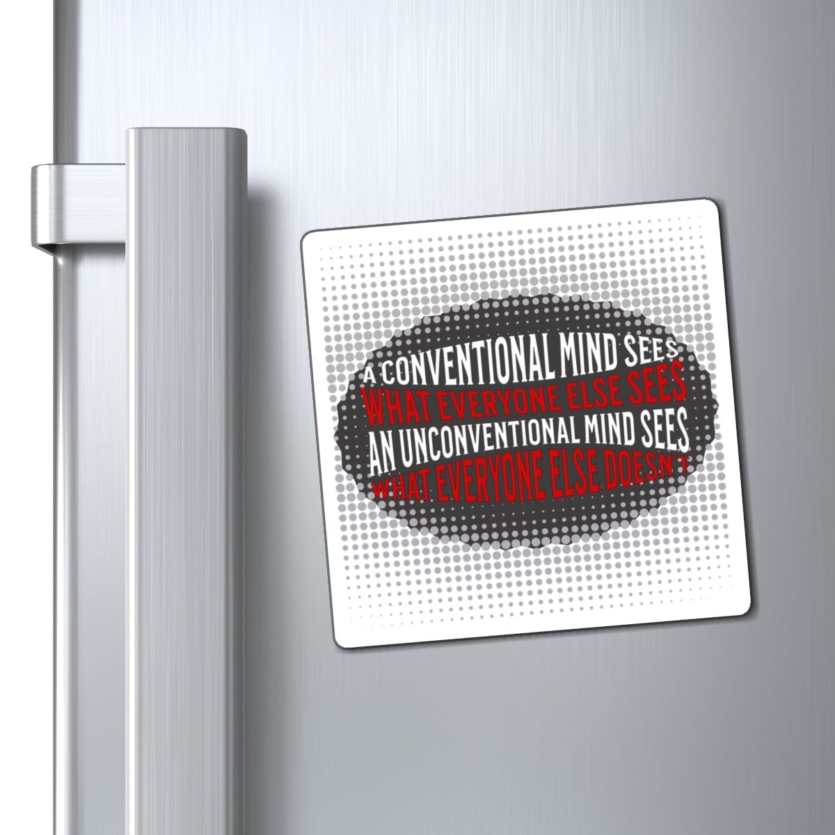 Unconventional Mind - Magnet (White)