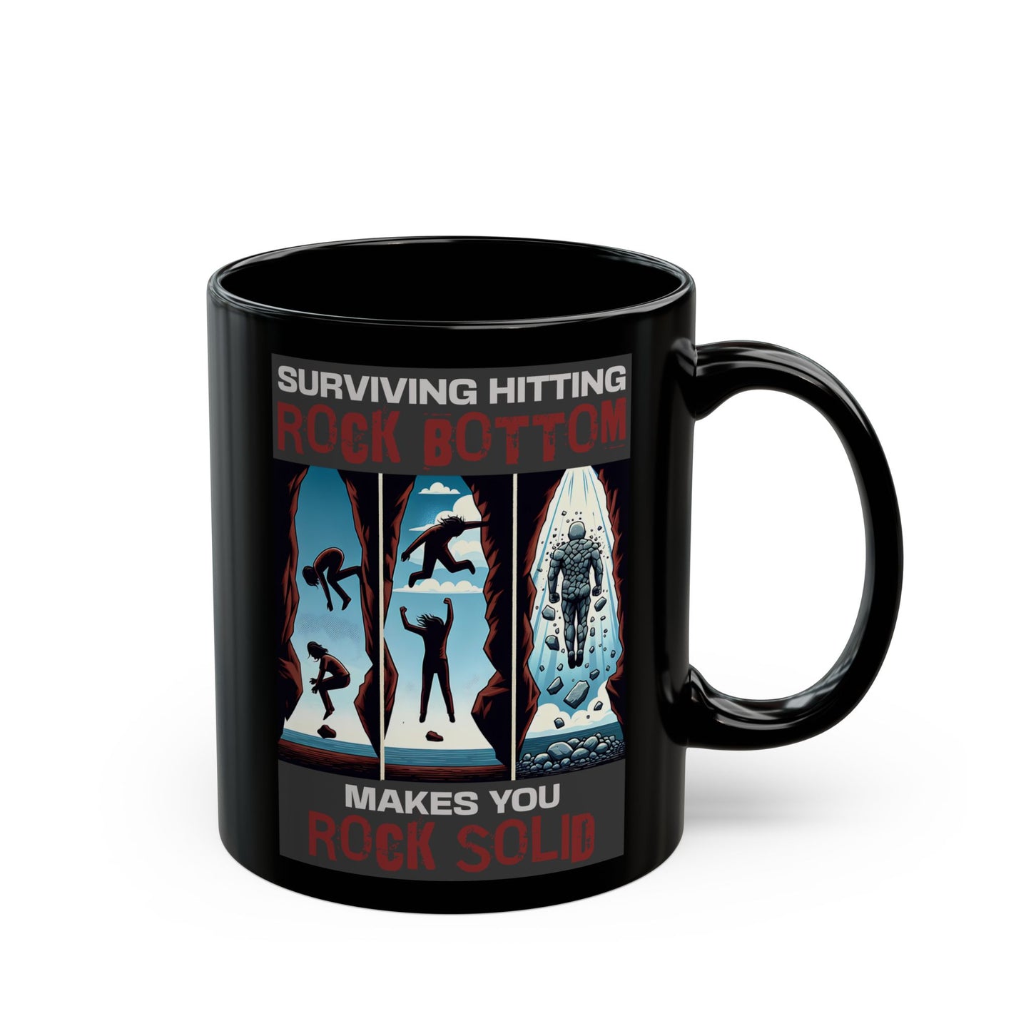 Rock Solid - 11oz Black Mug
