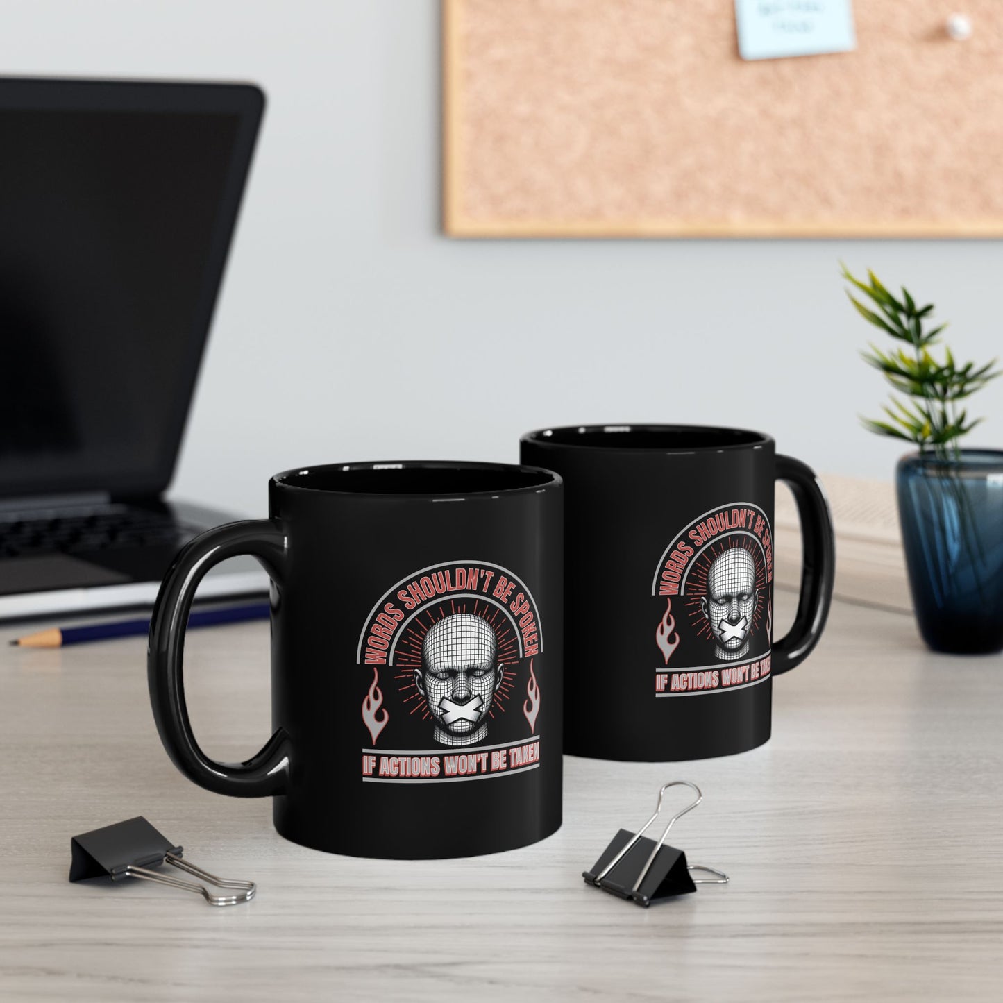 Words & Actions - 11oz Black Mug