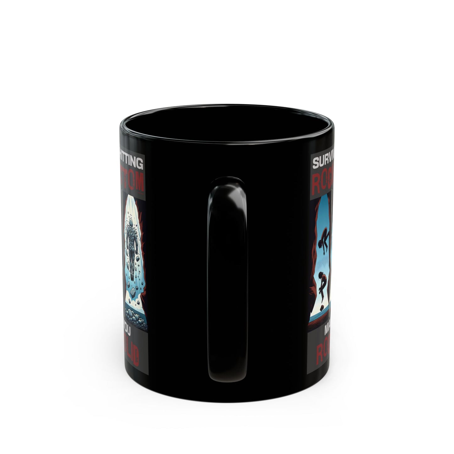 Rock Solid - 11oz Black Mug