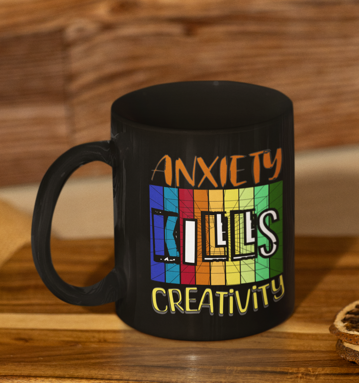Anxiety Kills Creativity - 11oz Black Mug
