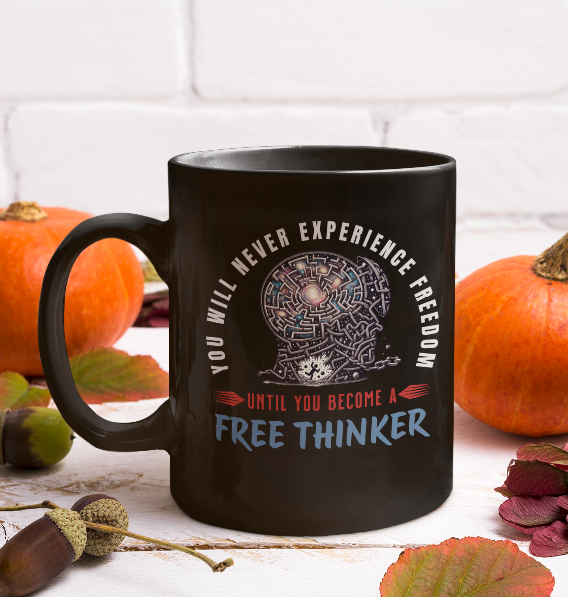 Free Thinker - 11oz Black Mug