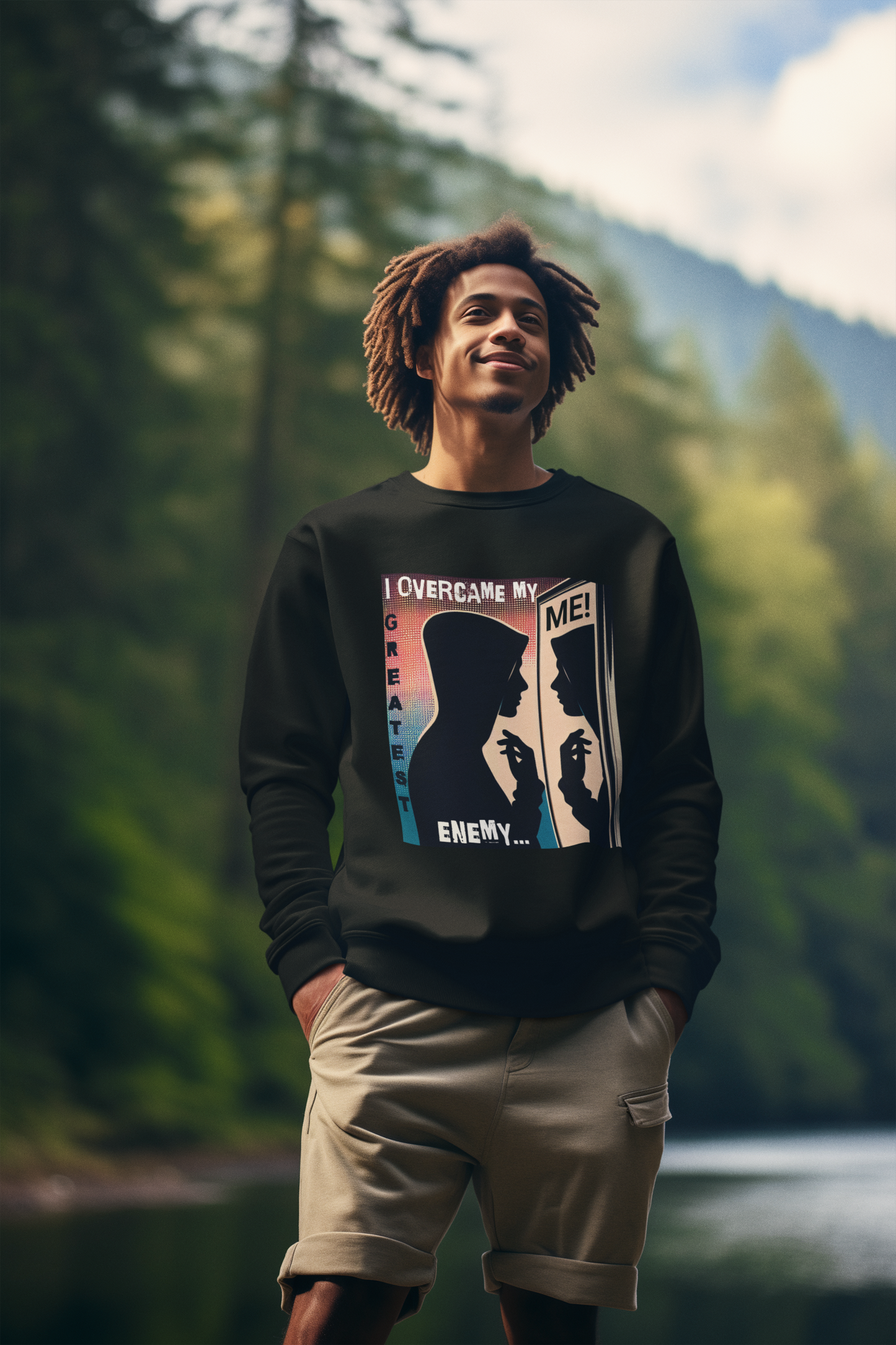 I Overcame My Greatest Enemy - Unisex Sweatshirt