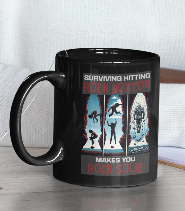 Rock Solid - 11oz Black Mug