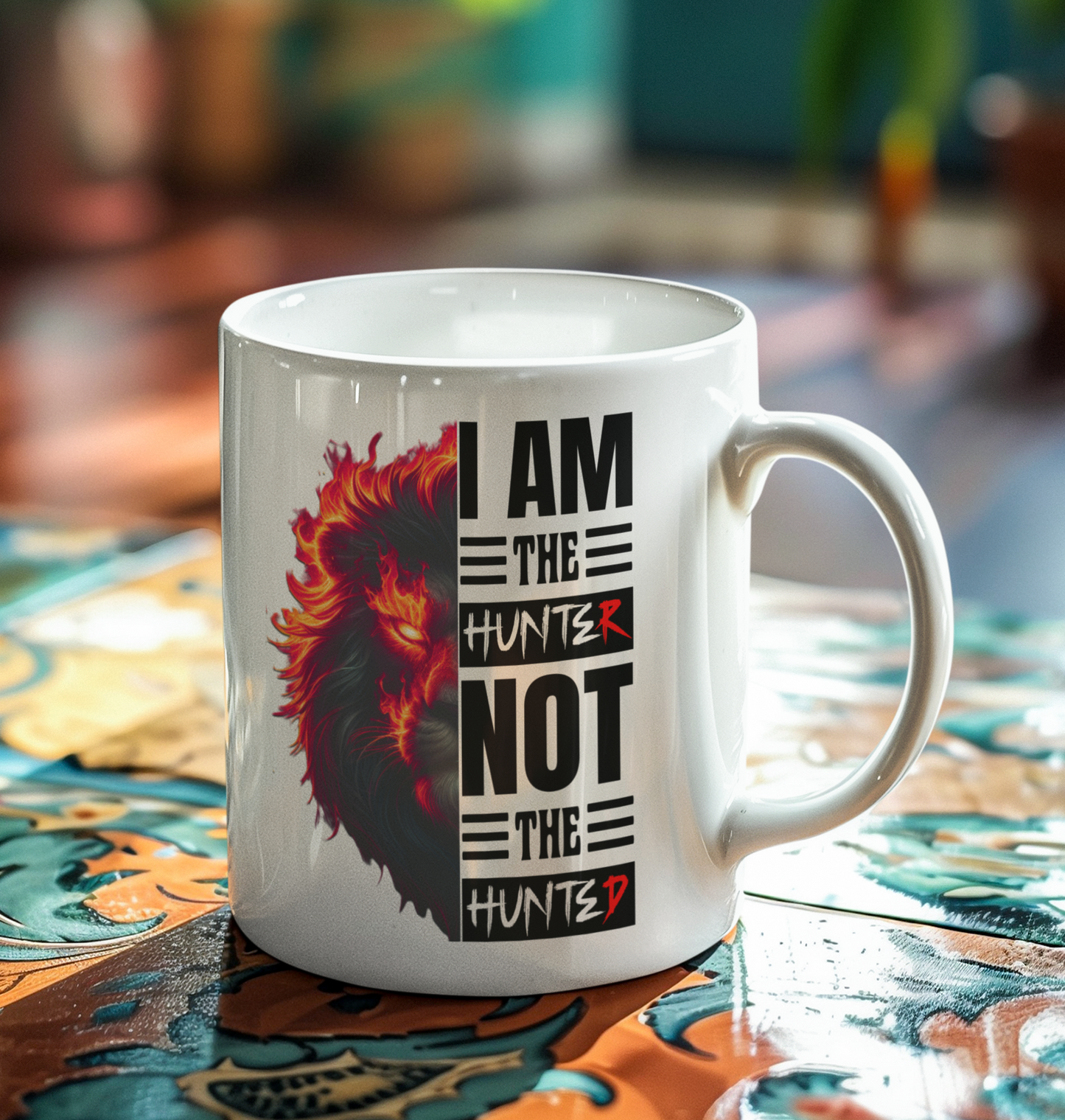 I Am The Hunter (Lion) - 11oz White Mug