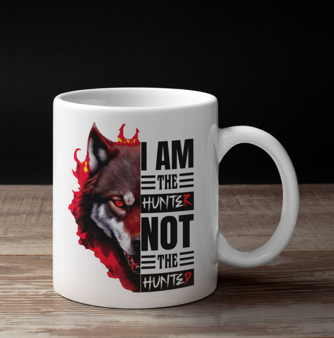 I Am The Hunter (Wolf) - 11oz White Mug