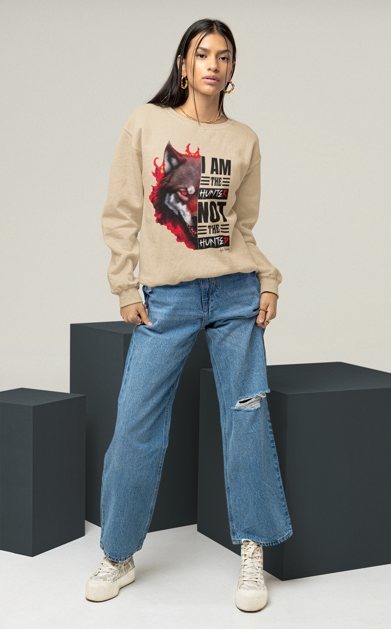 I Am The Hunter (Wolf) - Unisex Sweatshirt