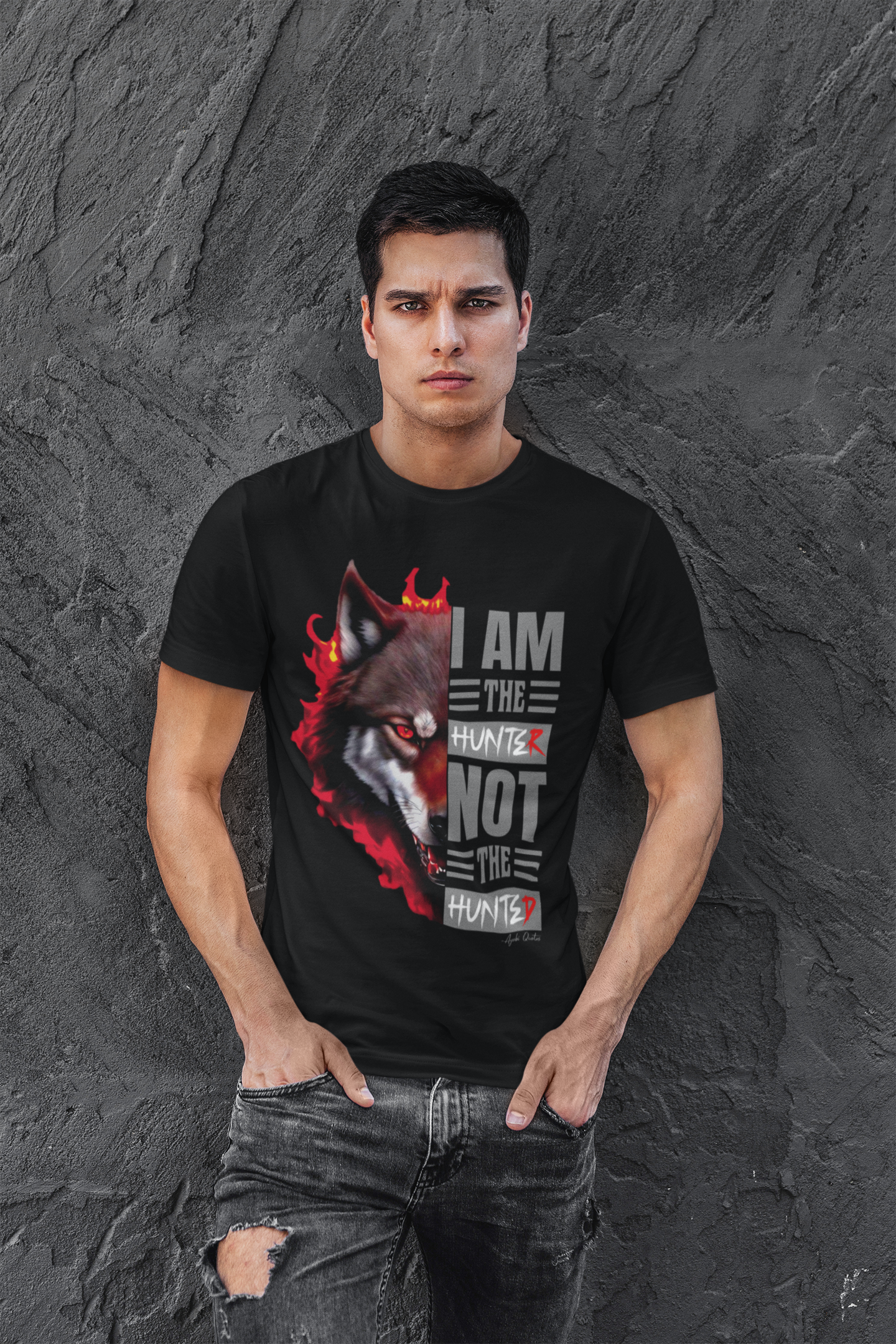I Am The Hunter (Wolf) - Unisex T-Shirt